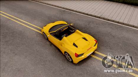 Ferrari 488 Spider 2016 für GTA San Andreas