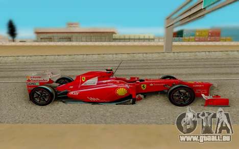 Ferrari Scuderia F2012 für GTA San Andreas