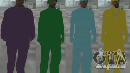 Farbige Ghetto Skin Pack für GTA San Andreas