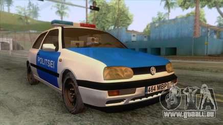 Volkswagen Golf Mk3 Estonian Police pour GTA San Andreas