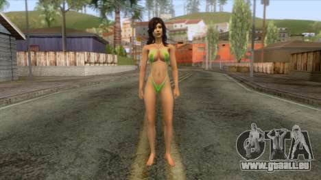 Sexy Beach Girl Skin 4 für GTA San Andreas