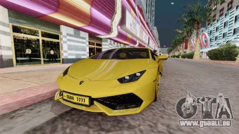 Lamborghini Huracan Dubai für GTA San Andreas