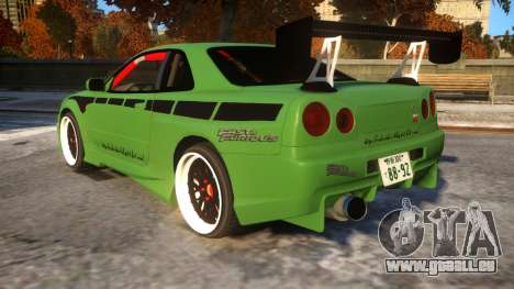 Fast And Furious Nissan Skyline R33 für GTA 4