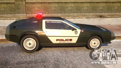 DeLorean DMC-12 Police pour GTA 4