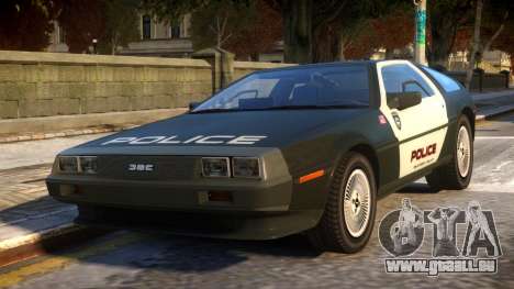 DeLorean DMC-12 Police pour GTA 4