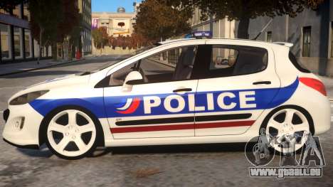 Peugeot 308 GTi Police Nationale pour GTA 4
