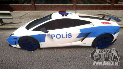 Lamborghini Gallardo LP570-4 2011 Turkey Police pour GTA 4