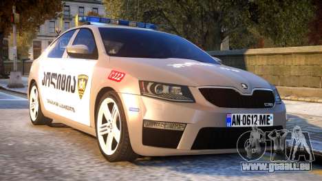 Skoda Octavia RS GEO POLICE pour GTA 4