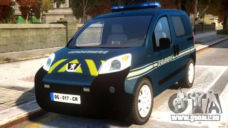 Peugeot Bipper Gendarmerie für GTA 4