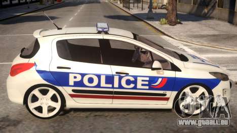 Peugeot 308 GTi Police Nationale für GTA 4