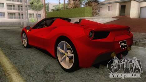 Ferrari 488 Spider für GTA San Andreas