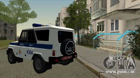 UAZ de la Police de Minsk pour GTA San Andreas