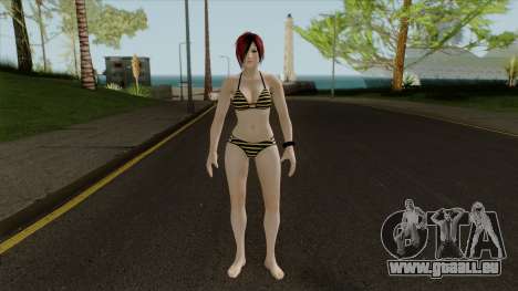 DOAX3 Mila Macchiato Bikini (Emo Hairstyle) für GTA San Andreas
