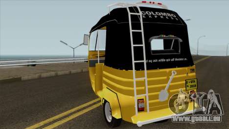 Sri Lankan Three Wheeler Taxi pour GTA San Andreas