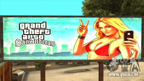 GTA 5 Girl Poster Billboard pour GTA San Andreas
