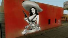 Sexy Charra Wall pour GTA San Andreas