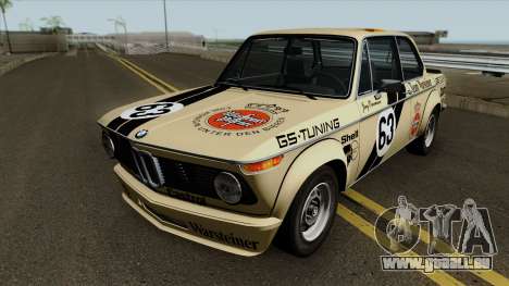 BMW 2002 Turbo (E10) 1973 pour GTA San Andreas