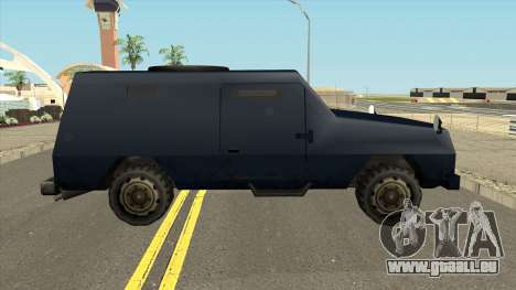 FBI Truck Civil No Paintable für GTA San Andreas
