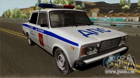 VAZ-2107 der Polizei in der Stadt Jaroslawl für GTA San Andreas
