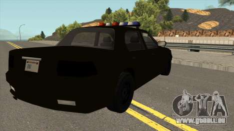 La voiture de Police du 2ème Niveau de Traçage d pour GTA San Andreas