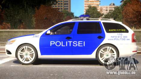 Estonian Police Skoda Octavia RS Combi 2010 pour GTA 4
