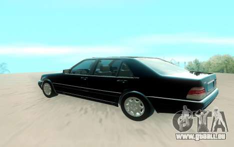 Mercedes-Benz W140 S600 Stock pour GTA San Andreas