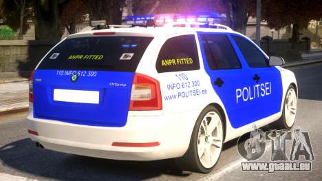 Estonian Police Skoda Octavia RS Combi 2010 für GTA 4