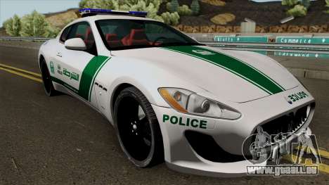 Maserati Gran Turismo Dubai Police 2013 für GTA San Andreas