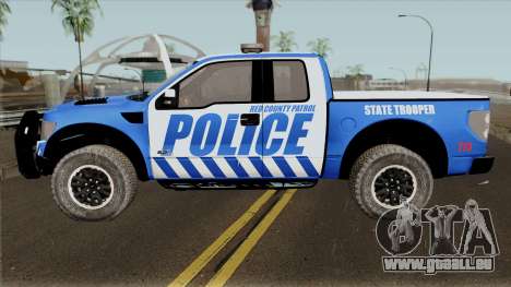 Ford F-150 Raptor 2016 Red County Police für GTA San Andreas