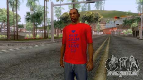 Keep Calm and Love CJ T-Shirt für GTA San Andreas