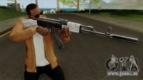 AK-47 Grey Chrome pour GTA San Andreas
