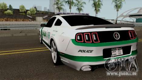 Ford Mustang Shelbi GT 500 2013 Dubai Police für GTA San Andreas