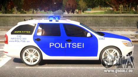 Estonian Police Skoda Octavia RS Combi 2010 pour GTA 4