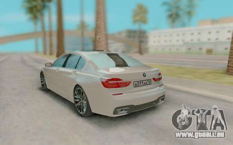 BMW 7-er G11 2015 pour GTA San Andreas