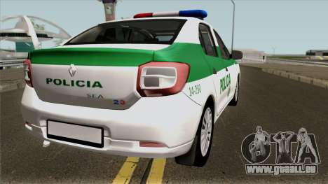 Renault Logan Policia Colombia für GTA San Andreas