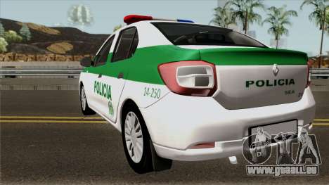 Renault Logan Policia Colombia pour GTA San Andreas