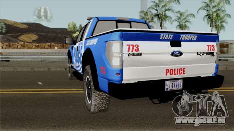 Ford F-150 Raptor 2016 Red County Police pour GTA San Andreas