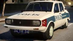 Renault 12 Turkish Police v.2 für GTA 4