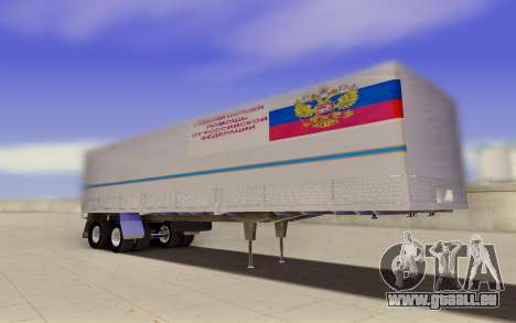 Remorque NefAZ de l'aide humanitaire de la Russi pour GTA San Andreas