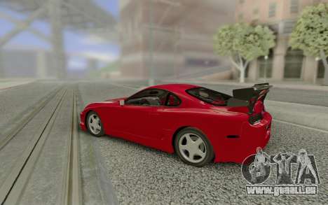 Toyota Supra Tuning Red with Spoiler pour GTA San Andreas