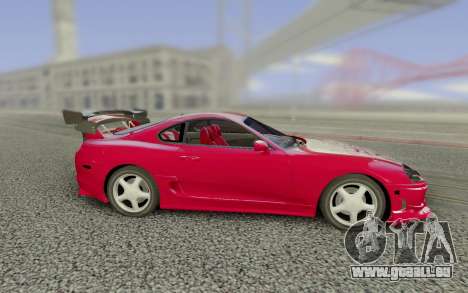 Toyota Supra Tuning Red with Spoiler pour GTA San Andreas