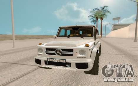 Mercedes-Benz G63 AMG Rus Plate für GTA San Andreas