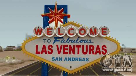 Welcome Las Venturas Sign Remastered Final für GTA San Andreas