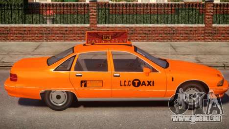 1991 Chevrolet Caprice Taxi v2 pour GTA 4