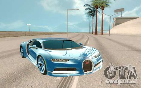 Bugatti Chiron Rus Plate für GTA San Andreas