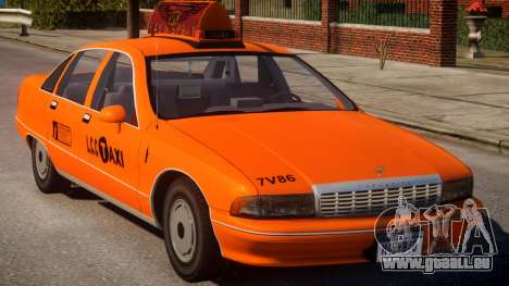 1991 Chevrolet Caprice Taxi v2 pour GTA 4