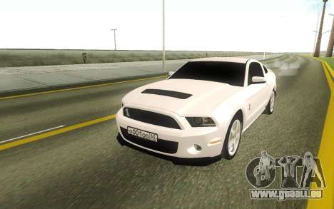 Ford Mustang Shelby GT500 Stock pour GTA San Andreas