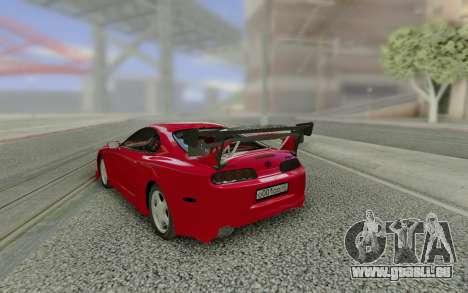 Toyota Supra Tuning Red with Spoiler pour GTA San Andreas