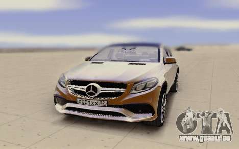 Mercedes-Benz GLE Rus Plate pour GTA San Andreas