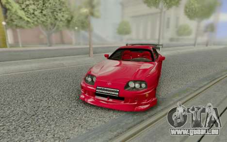 Toyota Supra Tuning Red with Spoiler pour GTA San Andreas